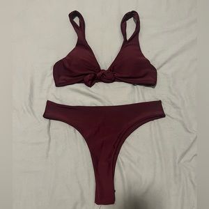 NWOT high leg high waisted bikini set